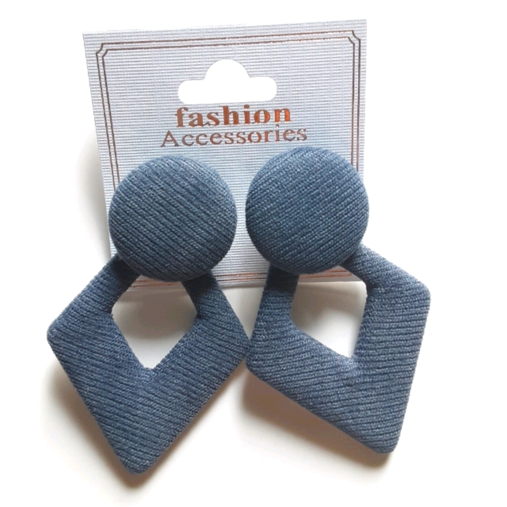 Fashion Accessories Blue/Grayish Chunky Earrings